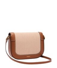 FURLA MOONLIGHT Borsa mini a tracolla, in pelle toni cognac - Borse Donna - 3