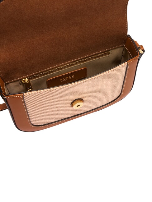 MOONLIGHT Borsa mini a tracolla, in pelle toni cognac - Borse Donna