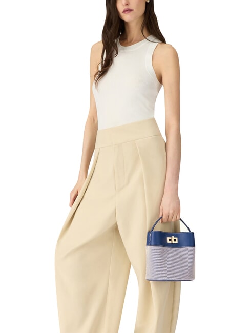 AMELIA Borsa secchiello mini, a mano toni indigo - Borse Donna