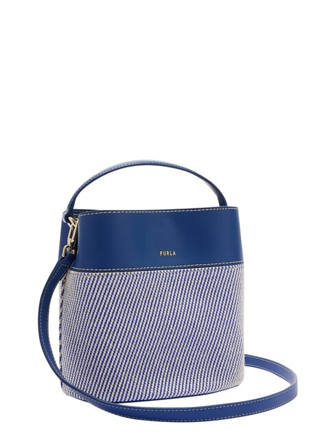 AMELIA Borsa secchiello mini, a mano toni indigo - Borse Donna