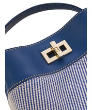 FURLA AMELIA Borsa secchiello mini, a mano toni indigo - Borse Donna - 4