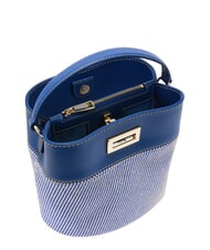 FURLA AMELIA Borsa secchiello mini, a mano toni indigo - Borse Donna - 6