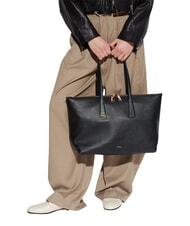 FURLA OLIVIA Borsa shopping a spalla, in pelle Nero - Borse Donna - 2