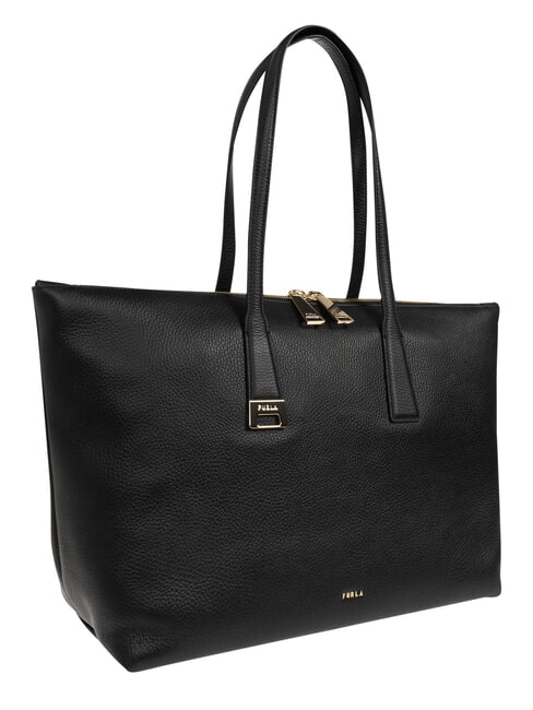 OLIVIA Borsa shopping a spalla, in pelle Nero - Borse Donna