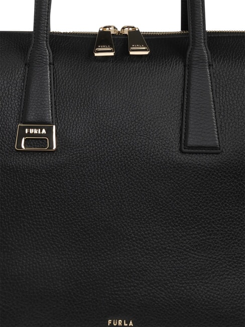 OLIVIA Borsa shopping a spalla, in pelle Nero - Borse Donna
