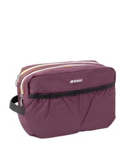 KWAY ALBAS Beauty case doppia zip con tasche violet mauve wine - Beauty Case - 2