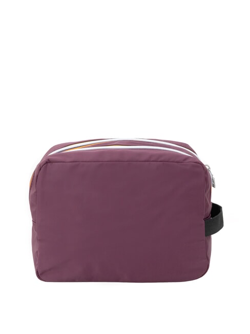 ALBAS Beauty case doppia zip con tasche violet mauve wine - Beauty Case