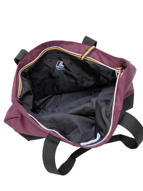 CLERE Borsa tote a spalla violet mauve wine - Borse Donna