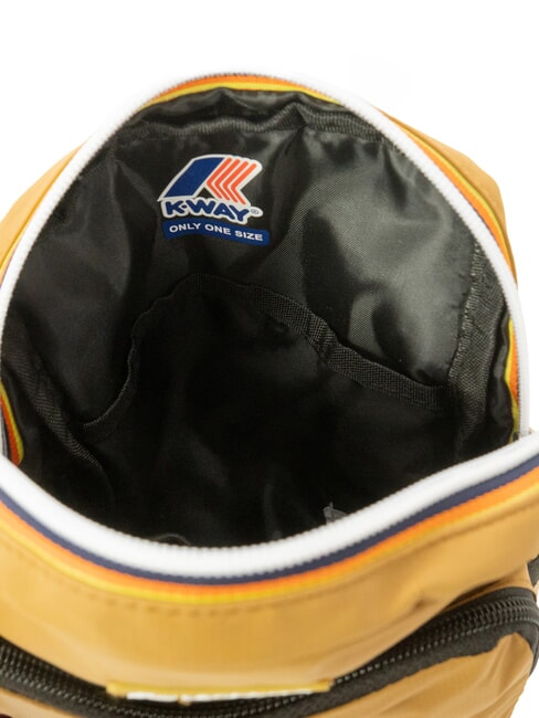 ERLOY Borsello in nylon con tasca brown bistre - Tracolle Uomo