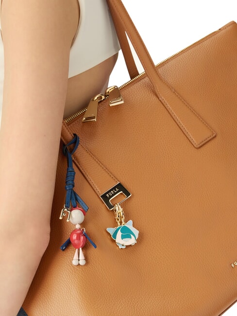 OLIVIA Borsa shopping a spalla, in pelle tabacco - Borse Donna