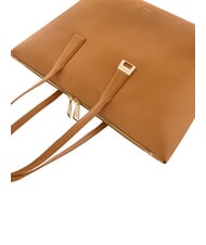 FURLA OLIVIA Borsa shopping a spalla, in pelle tabacco - Borse Donna - 5