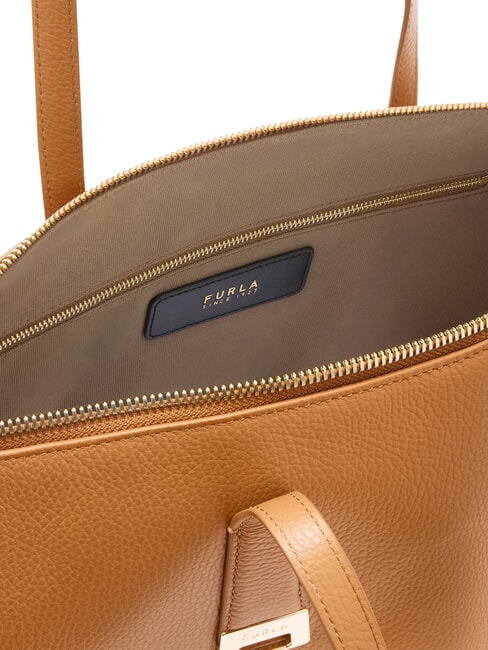 OLIVIA Borsa shopping a spalla, in pelle tabacco - Borse Donna