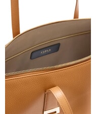 FURLA OLIVIA Borsa shopping a spalla, in pelle tabacco - Borse Donna - 6