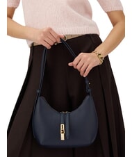 FURLA GOCCIA Borsa a spalla pelle martellata ink blue - Borse Donna - 2