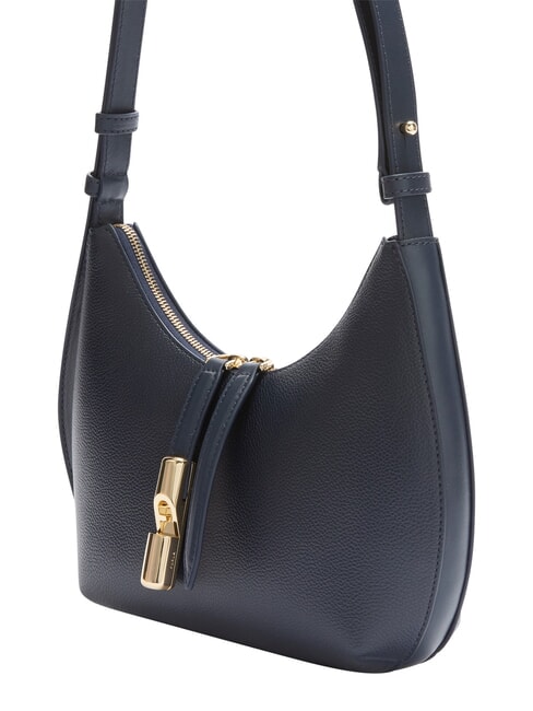 GOCCIA Borsa a spalla pelle martellata ink blue - Borse Donna