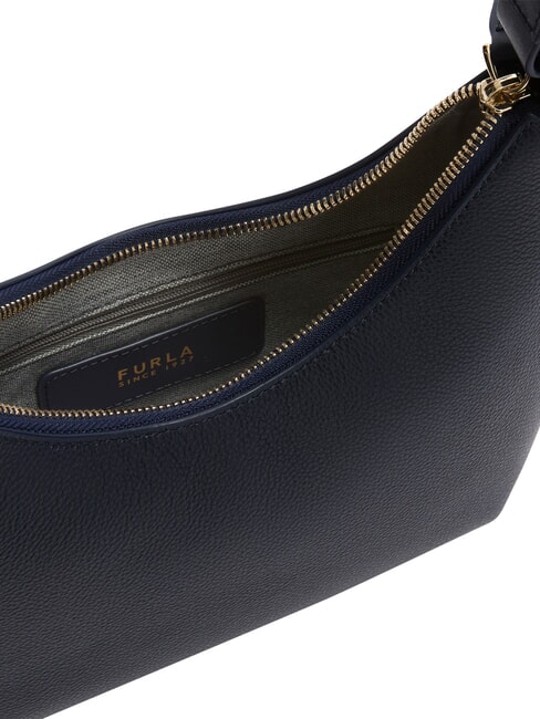 GOCCIA Borsa a spalla pelle martellata ink blue - Borse Donna