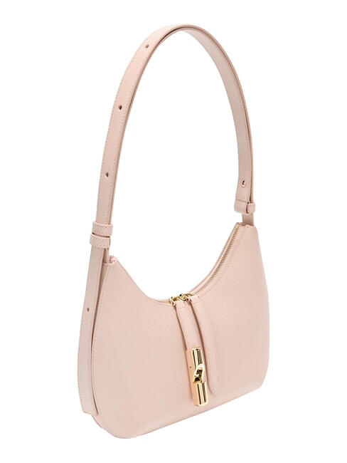 GOCCIA Borsa a spalla pelle martellata dusty pink - Borse Donna