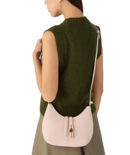 FURLA GOCCIA Borsa a spalla pelle martellata dusty pink - Borse Donna - 5