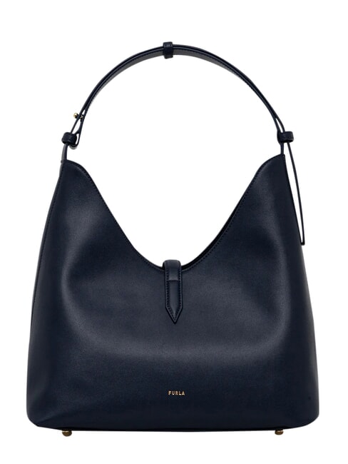 GOCCIA Borsa in pelle a spalla ink blue - Borse Donna