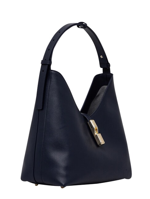 GOCCIA Borsa in pelle a spalla ink blue - Borse Donna