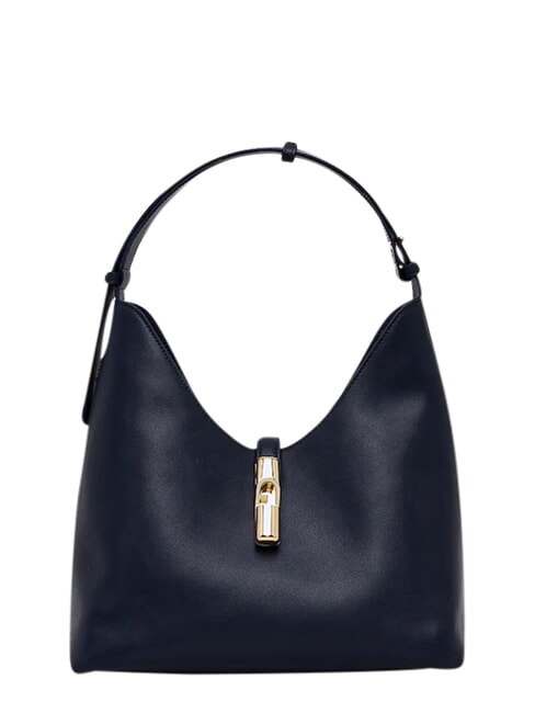 GOCCIA Borsa in pelle a spalla ink blue - Borse Donna