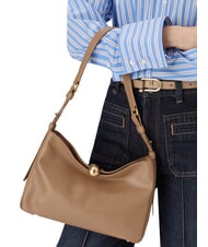 FURLA SFERA SOFT  Borsa in pelle a spalla toffee - Borse Donna - 3