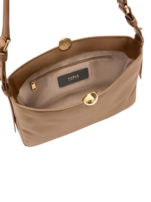SFERA SOFT  Borsa in pelle a spalla toffee - Borse Donna