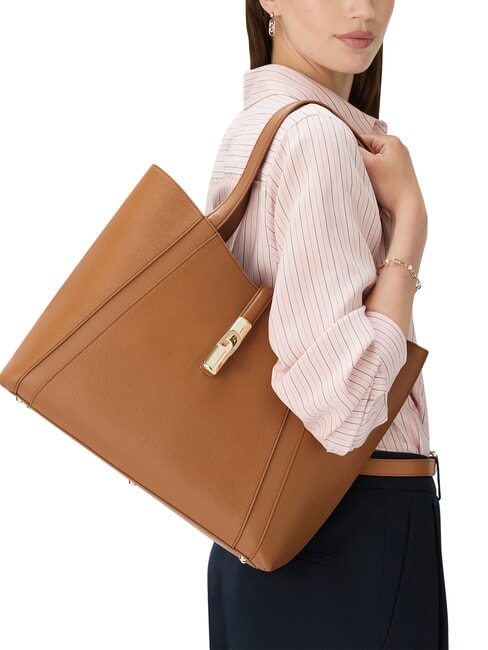 GOCCIA Borsa a spalla, in pelle brandy - Borse Donna