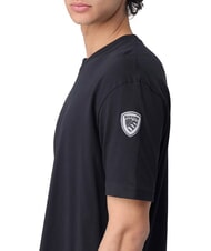 BLAUER HANSON T-shirt manica corte, in cotone nero - T-shirt Uomo - 3