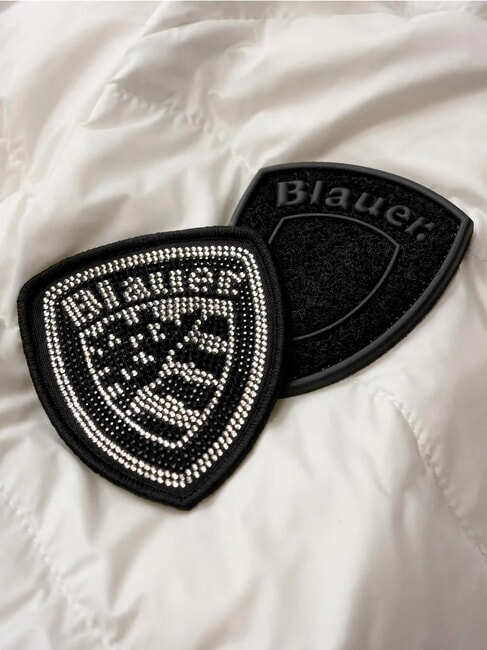 CAMELIA Piumino imbottito corto, con cappuccio bianco neve - Piumini Donna