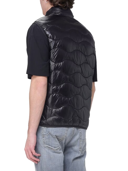 DANNY Gilet imbottito, senza cappuccio nero/beige naturale - Giacche smanicate Uomo