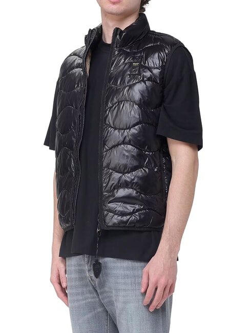 DANNY Gilet imbottito, senza cappuccio nero/beige naturale - Giacche smanicate Uomo