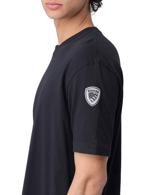 HANSON T-shirt manica corte, in cotone nero - T-shirt Uomo