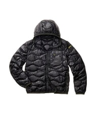 BLAUER WAVE Piumino imbottito corto, con cappuccio nero - Piumini Uomo - 3