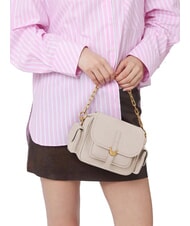 COCCINELLE CAMPUS  Mini Bag a tracolla, in pelle LAMBSKIN WHITE - Borse Donna - 2