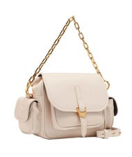 COCCINELLE CAMPUS  Mini Bag a tracolla, in pelle LAMBSKIN WHITE - Borse Donna - 3