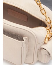 COCCINELLE CAMPUS  Mini Bag a tracolla, in pelle LAMBSKIN WHITE - Borse Donna - 4