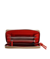 COCCINELLE MYRTHA MAXI LOG Portafoglio grande zip around in pelle - Borse Donna