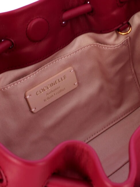 ISABELA Borsa in pelle con tracollina in metallo sangria - Borse Donna