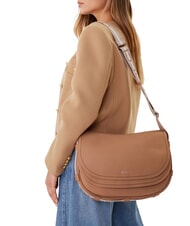 COCCINELLE RAQUEL L Borsa a tracolla, in pelle ner/ross - Borse Donna - 5