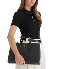TOMMY HILFIGER TH DAILY Borsa a mano, con tracolla removibile black - Borse Donna - 2