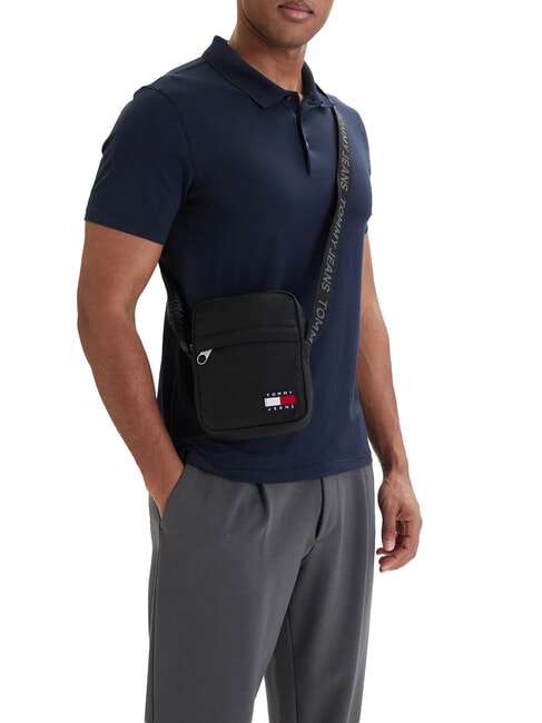 TJ ESS DAILY Borsello in nylon riciclato black - Tracolle Uomo