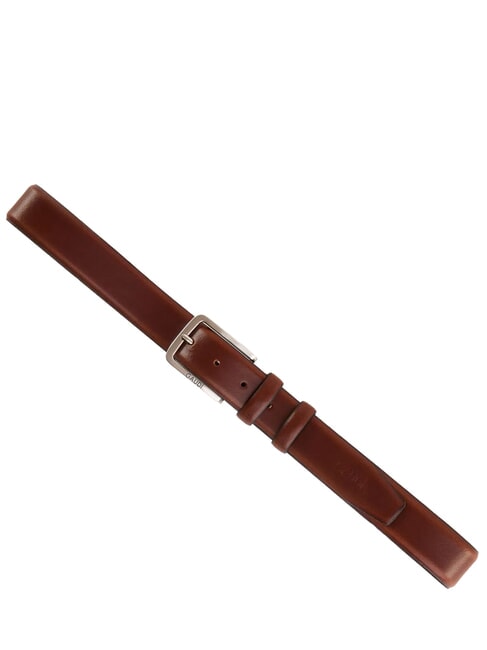 BRIDGE Cintura in pelle, Made in Italy Tobacco - Cinture