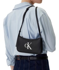 CALVIN KLEIN BOLD MONOGRAM Mini Bag a tracolla black/white - Borse Donna - 5