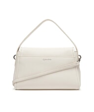 CALVIN KLEIN HARDWARE EMBLEM PEBB Borsa a mano, con tracolla white alyssum - Borse Donna - 3