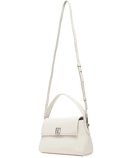 CALVIN KLEIN HARDWARE EMBLEM PEBB Borsa a mano, con tracolla white alyssum - Borse Donna - 4