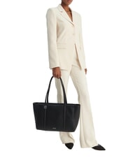 CALVIN KLEIN HARDWARE EMBLEM PEBB Shopping Bag na black - Borse Donna - 2