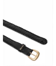 CALVIN KLEIN CLASSIC BUCKLE Cintura in pelle black / antique light gold - Cinture - 2