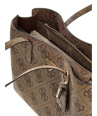 GUESS MERIDIAN 2 Borsa a spalla LATTE LOGO - Borse Donna - 3