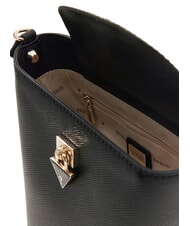 GUESS PATSIE Borsa a spalla, a secchiello NERO - Borse Donna - 3